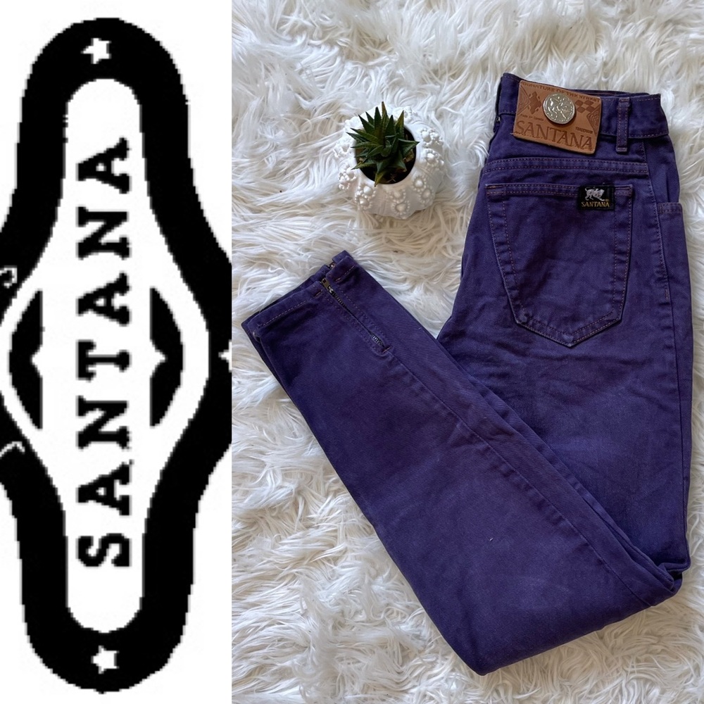 🔥 Rare 🔥 Parasuco Santana 🇨🇦 1990s purple denim mom jeans, Size 29